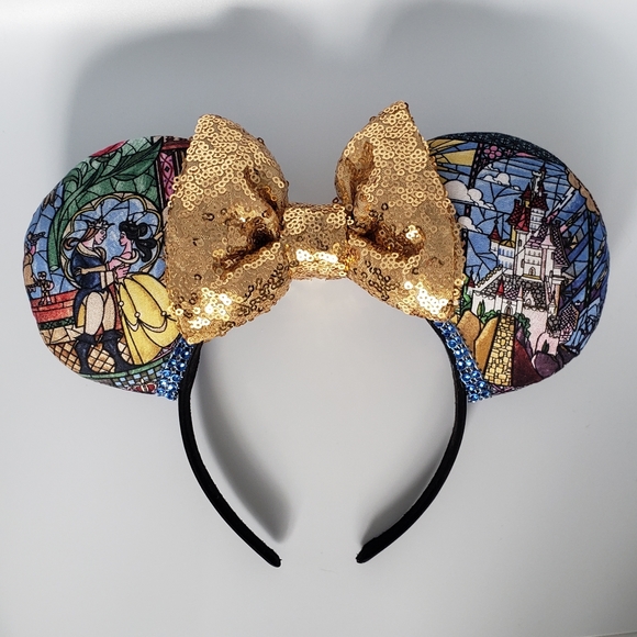 Disney Accessories - 🌟 NEW Disney Princess Minnie Ears Beauty & Beast